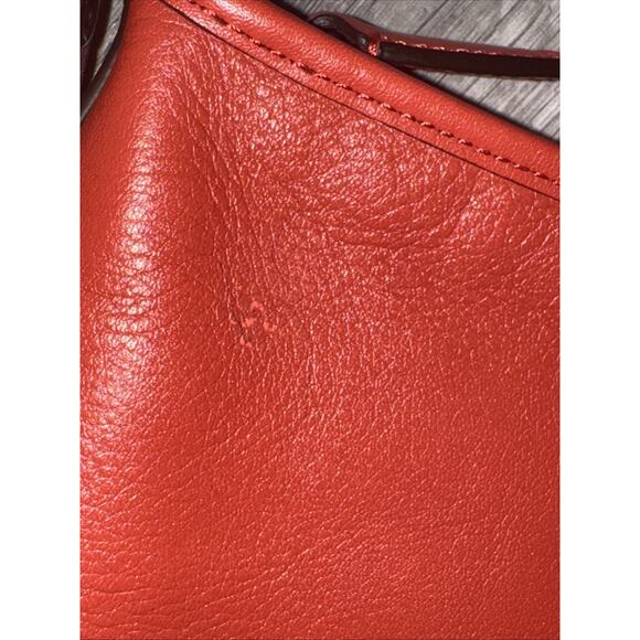 Coach Legacy Leather Mini Duffle Crossbody Bag in Red/Coral 19901 - Picture 3 of 16